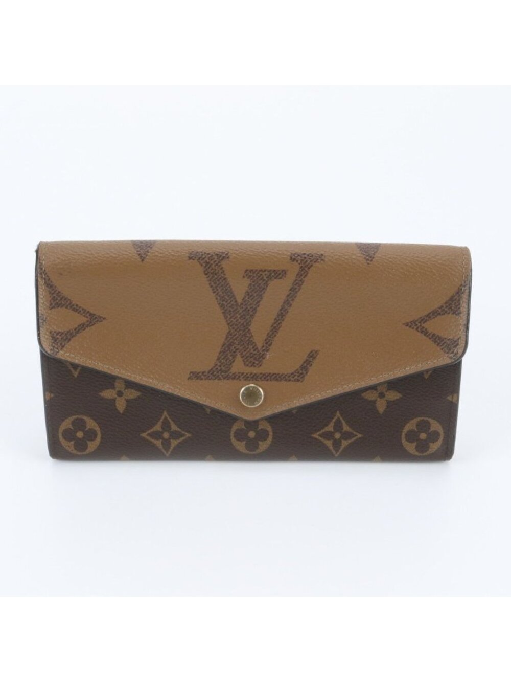 Louis Vuitton Monogram Giant Reverse Portefeuille Sarah Leather Wallet